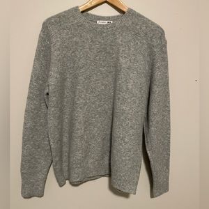 J W Anderson x Uniqlo gray heathered knit sweater woman’s size extra small